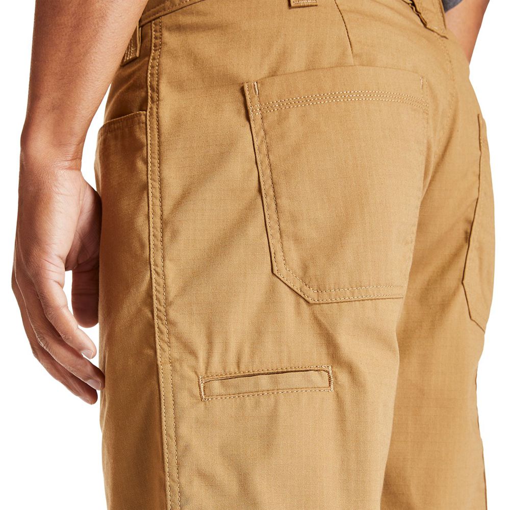 Pantalones Cortos Timberland Hombre Pro® Work Warrior Ripstop Utility Marrones - Chile BYZ-927450